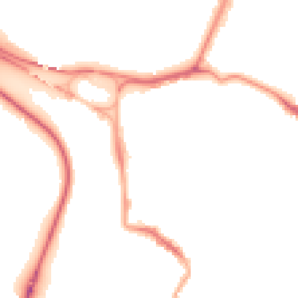 Night-time road noise heatmap for GL1 2JX
