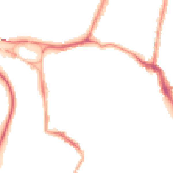 Night-time road noise heatmap for GL1 2PL