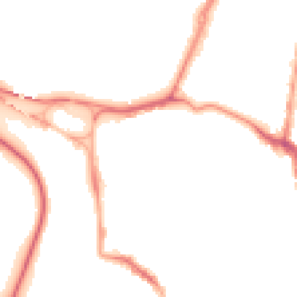 Night-time road noise heatmap for GL1 2QX