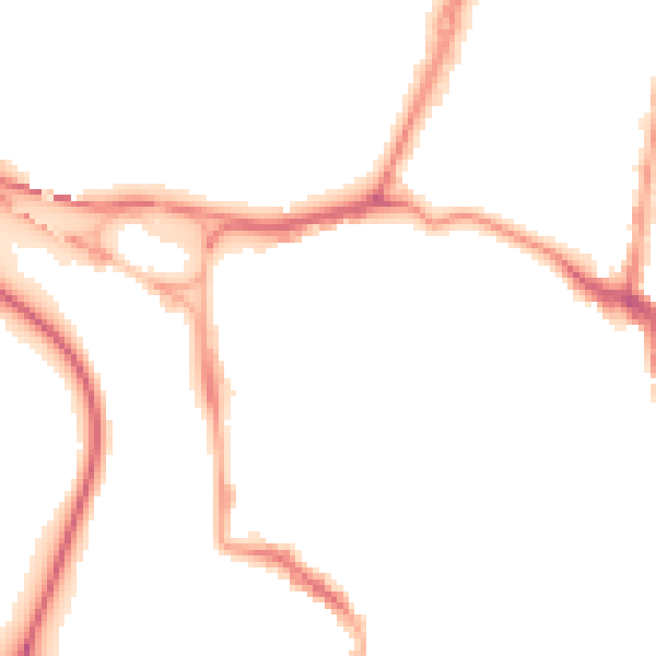 Night-time road noise heatmap for GL1 2QY