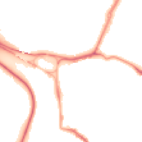 Night-time road noise heatmap for GL1 2RL