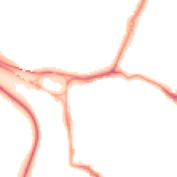 Night-time road noise heatmap for GL1 2UJ