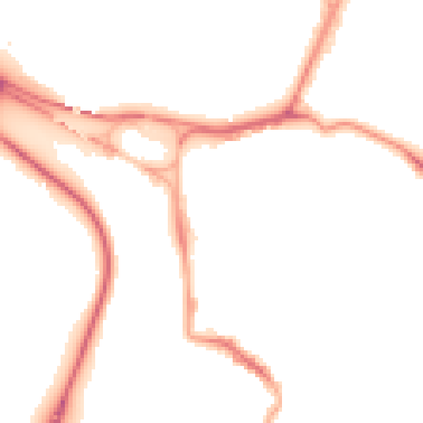 Night-time road noise heatmap for GL1 2UN