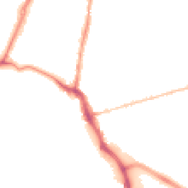Night-time road noise heatmap for GL1 3AH
