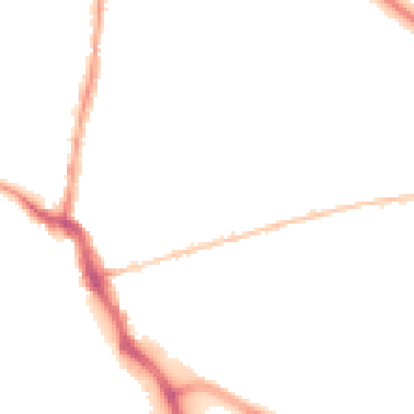 Night-time road noise heatmap for GL1 3DZ