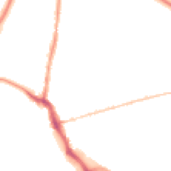 Night-time road noise heatmap for GL1 3EA