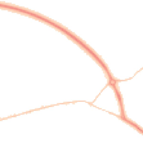 Night-time road noise heatmap for GL1 3ER