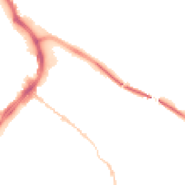 Night-time road noise heatmap for GL1 4BJ