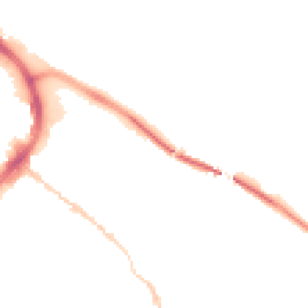 Night-time road noise heatmap for GL1 4BX