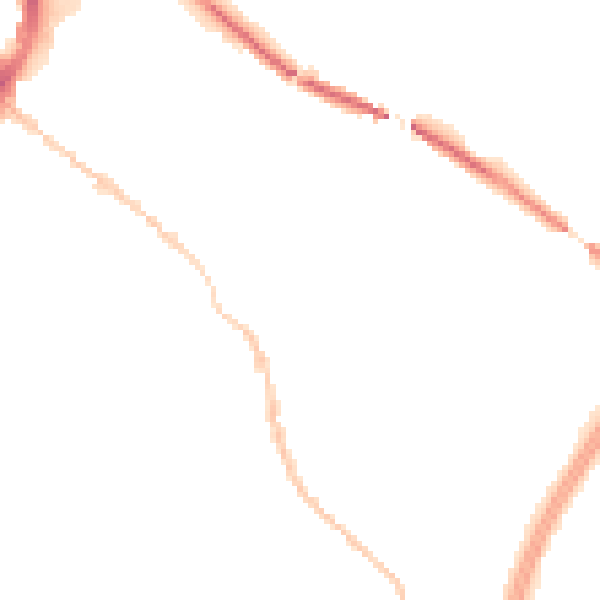 Night-time road noise heatmap for GL1 4DF