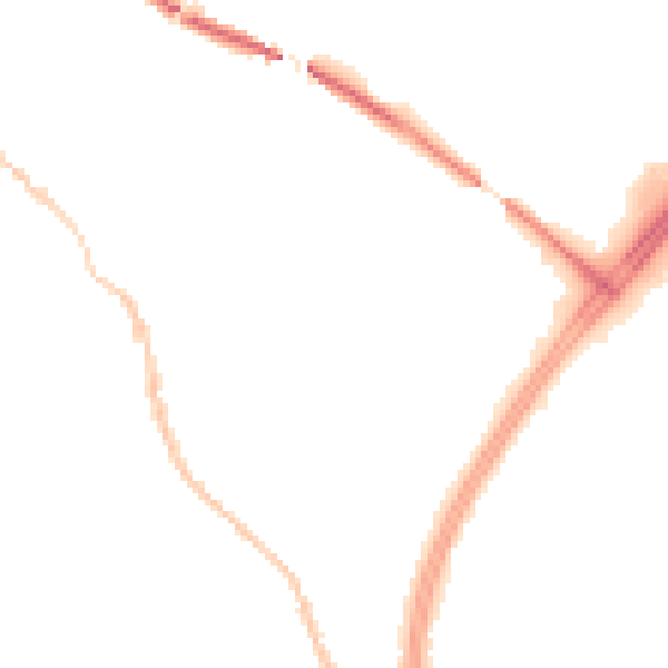 Night-time road noise heatmap for GL1 4DP
