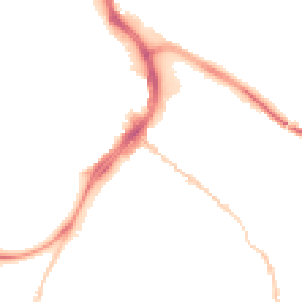Night-time road noise heatmap for GL1 4DZ