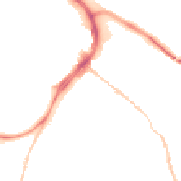 Night-time road noise heatmap for GL1 4EL
