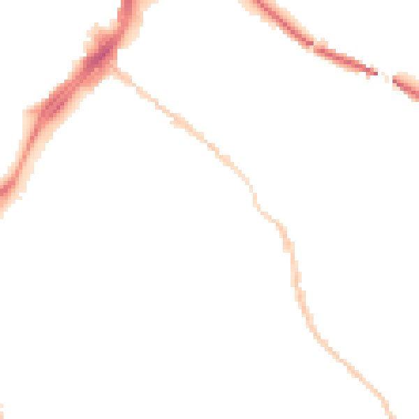 Night-time road noise heatmap for GL1 4HG