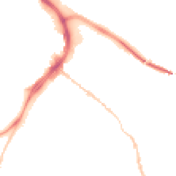 Night-time road noise heatmap for GL1 4HT
