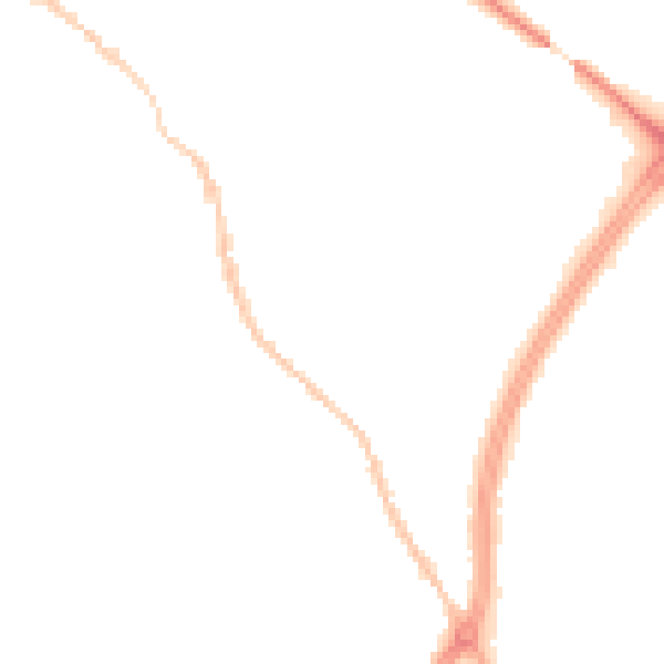 Night-time road noise heatmap for GL1 4LR