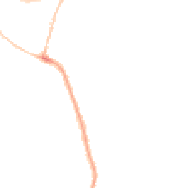 Night-time road noise heatmap for GL1 4QD