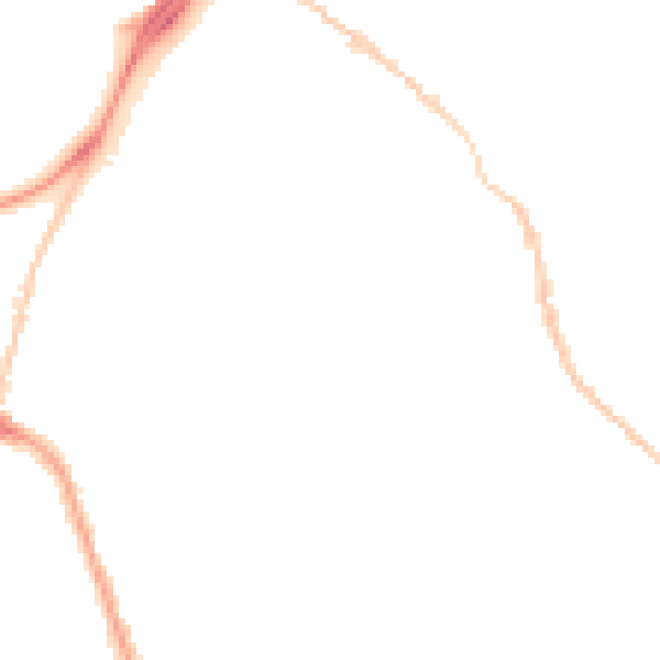 Night-time road noise heatmap for GL1 4ST