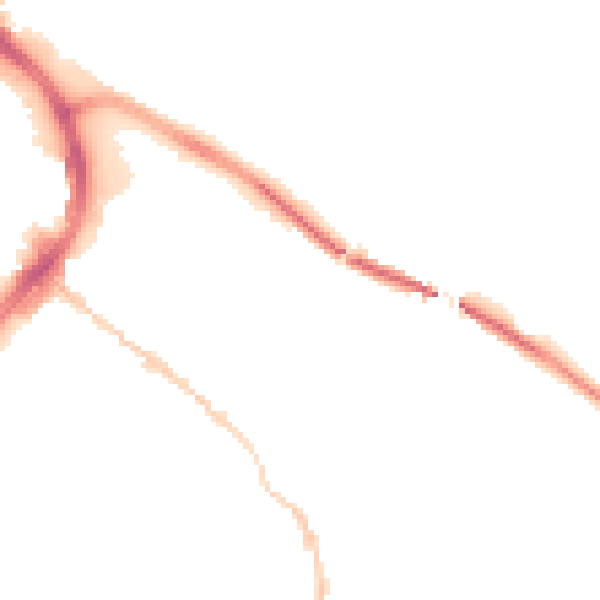 Night-time road noise heatmap for GL1 4XR