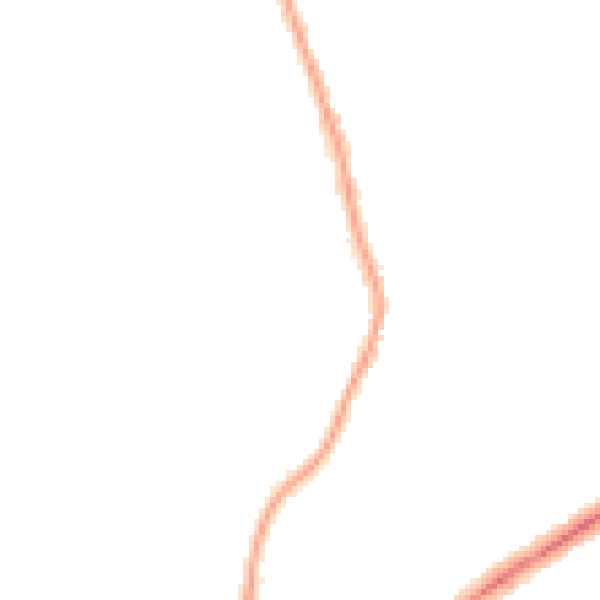 Night-time road noise heatmap for GL1 5DU