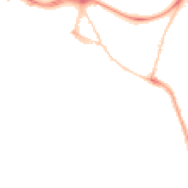 Night-time road noise heatmap for GL1 5PS