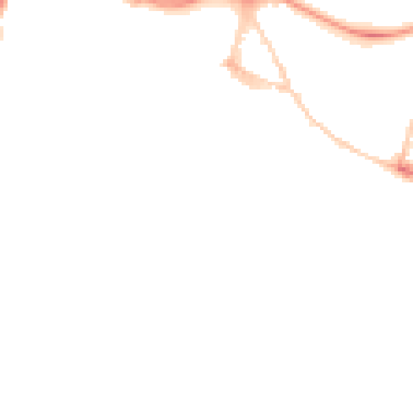 Night-time road noise heatmap for GL1 5PZ