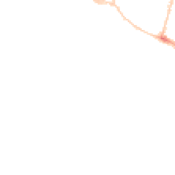 Night-time road noise heatmap for GL1 5QD