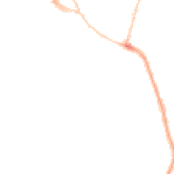 Night-time road noise heatmap for GL1 5QL