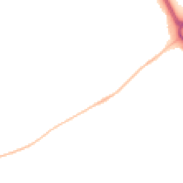 Night-time road noise heatmap for GL2 0AN