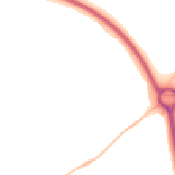 Night-time road noise heatmap for GL2 0BB