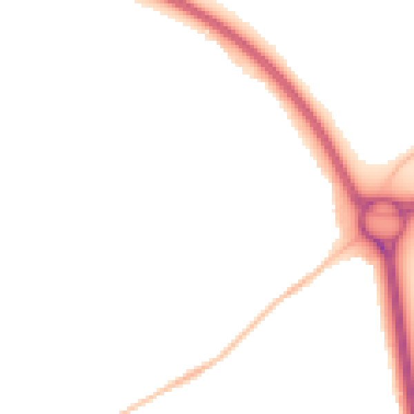 Night-time road noise heatmap for GL2 0BD