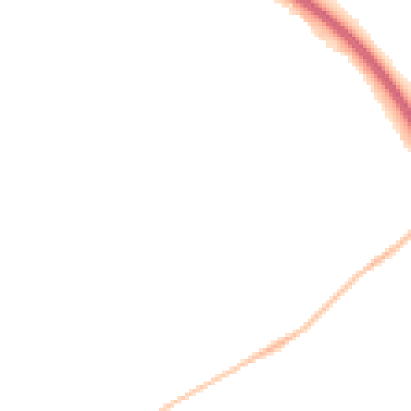 Night-time road noise heatmap for GL2 0DT
