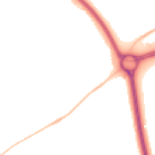 Night-time road noise heatmap for GL2 0NN