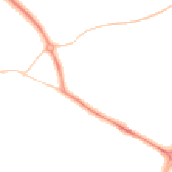 Night-time road noise heatmap for GL2 0QR