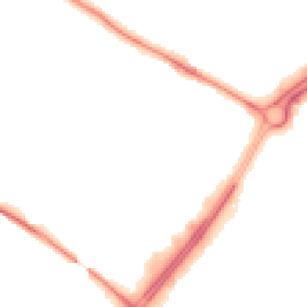 Night-time road noise heatmap for GL2 0RT