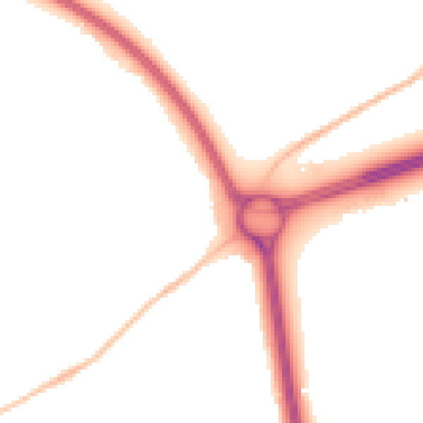 Night-time road noise heatmap for GL2 0XN