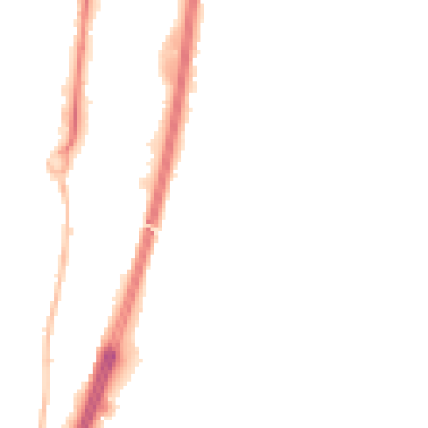 Night-time road noise heatmap for GL2 2BQ
