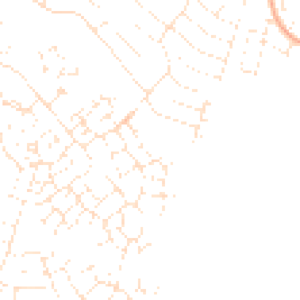 Daytime road noise heatmap for GL2 2EG