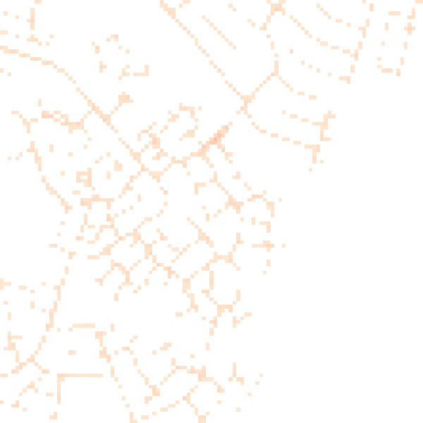 Daytime road noise heatmap for GL2 2EN