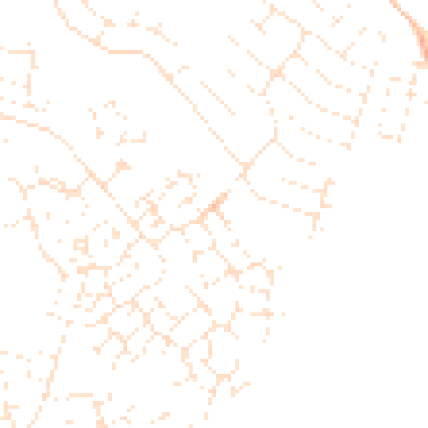 Daytime road noise heatmap for GL2 2EP