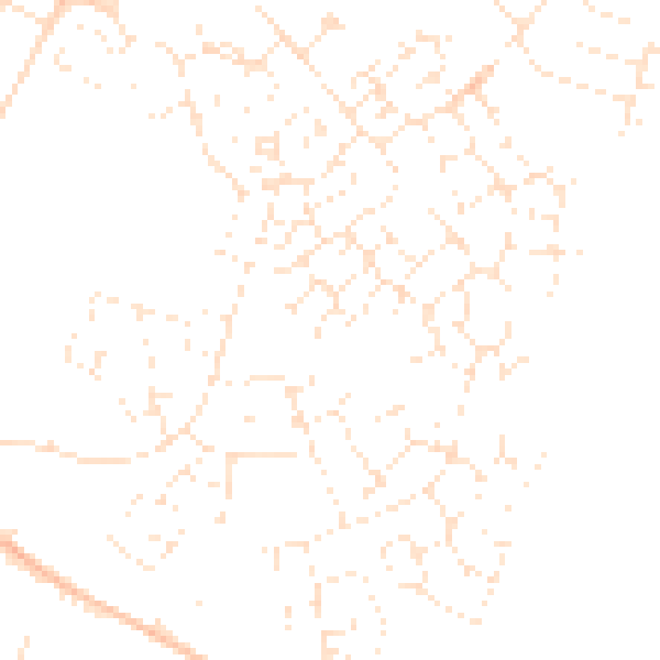 Daytime road noise heatmap for GL2 2FF