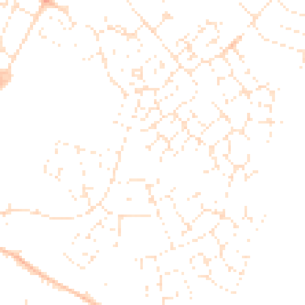 Daytime road noise heatmap for GL2 2FG