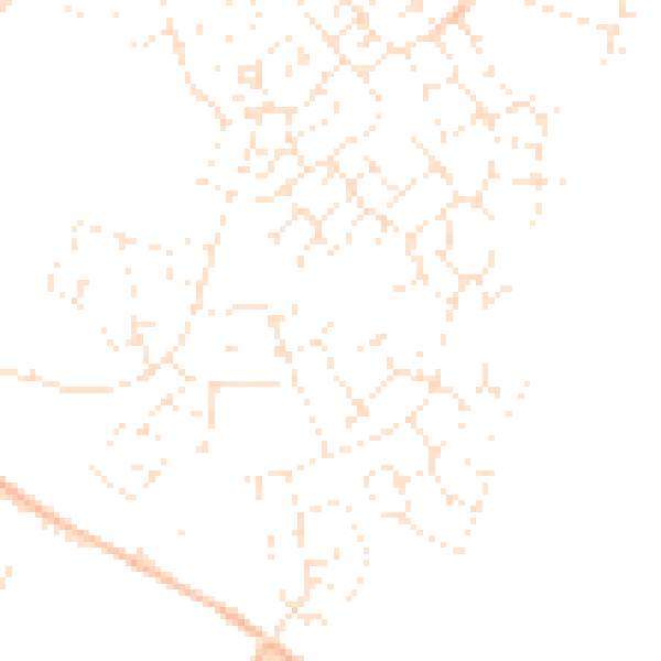Daytime road noise heatmap for GL2 2FT