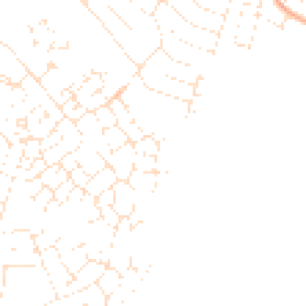 Daytime road noise heatmap for GL2 2GG