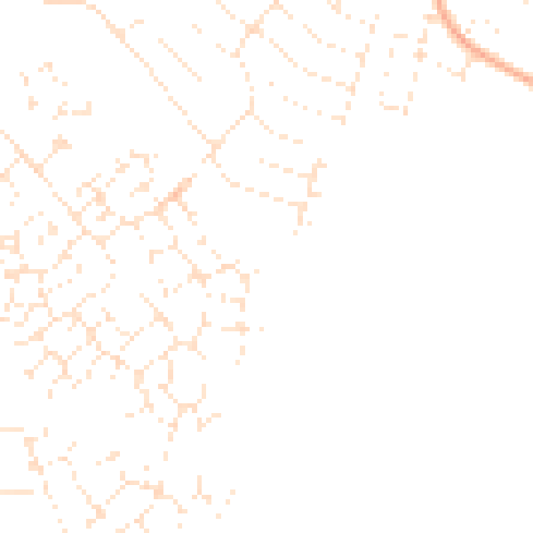 Daytime road noise heatmap for GL2 2GH
