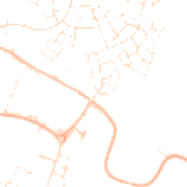 Daytime road noise heatmap for GL2 2HH