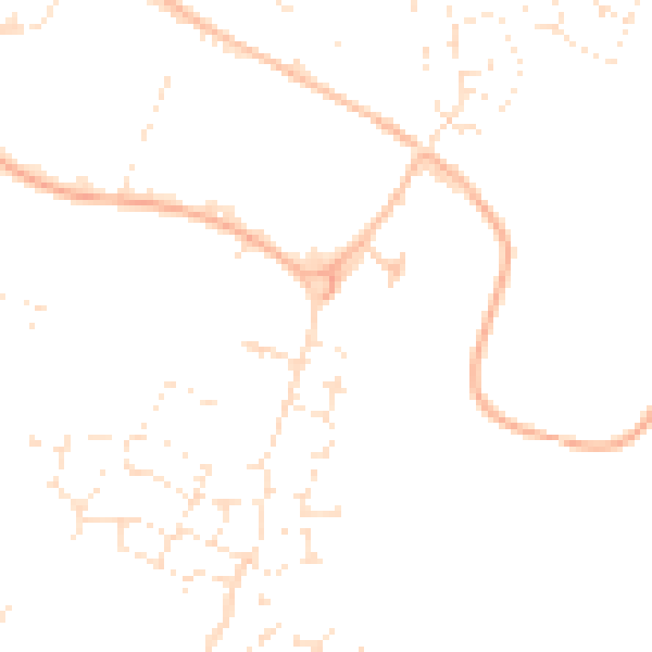 Daytime road noise heatmap for GL2 2JN