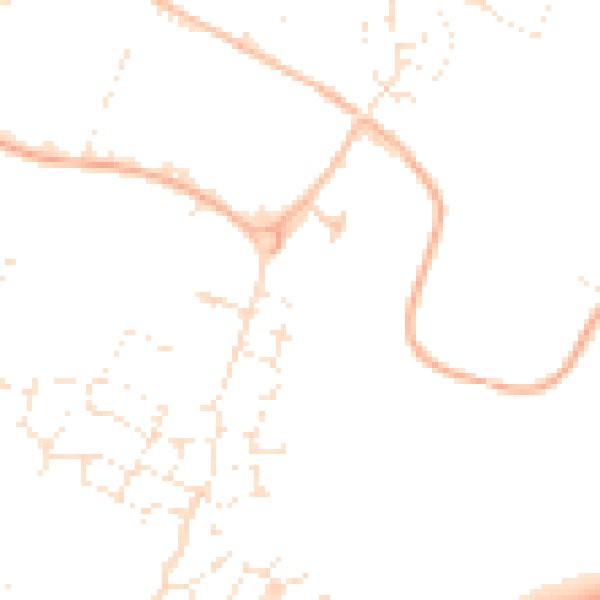 Daytime road noise heatmap for GL2 2JP