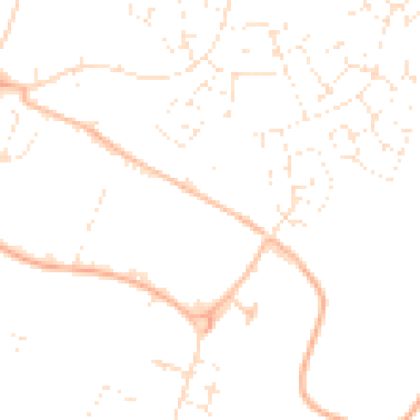 Daytime road noise heatmap for GL2 2SD