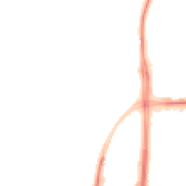 Night-time road noise heatmap for GL2 3NJ